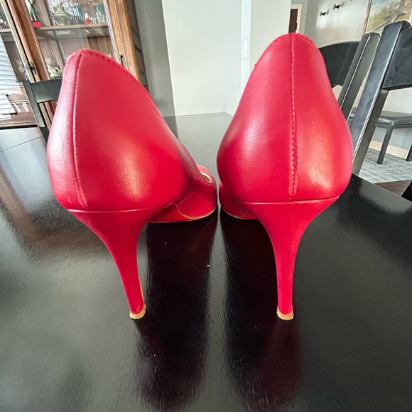 Christian Louboutin Simple Pinky Red Pumps - Picture 4 of 9
